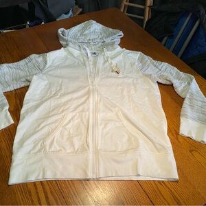 Disney White and Gray Women's Hooded Jacket